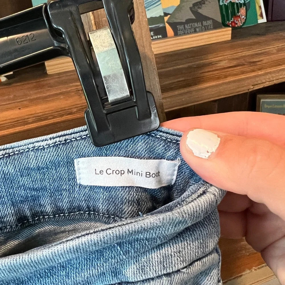 Frame women’s Le crop mini boot jeans size 26 - Picture 6 of 12